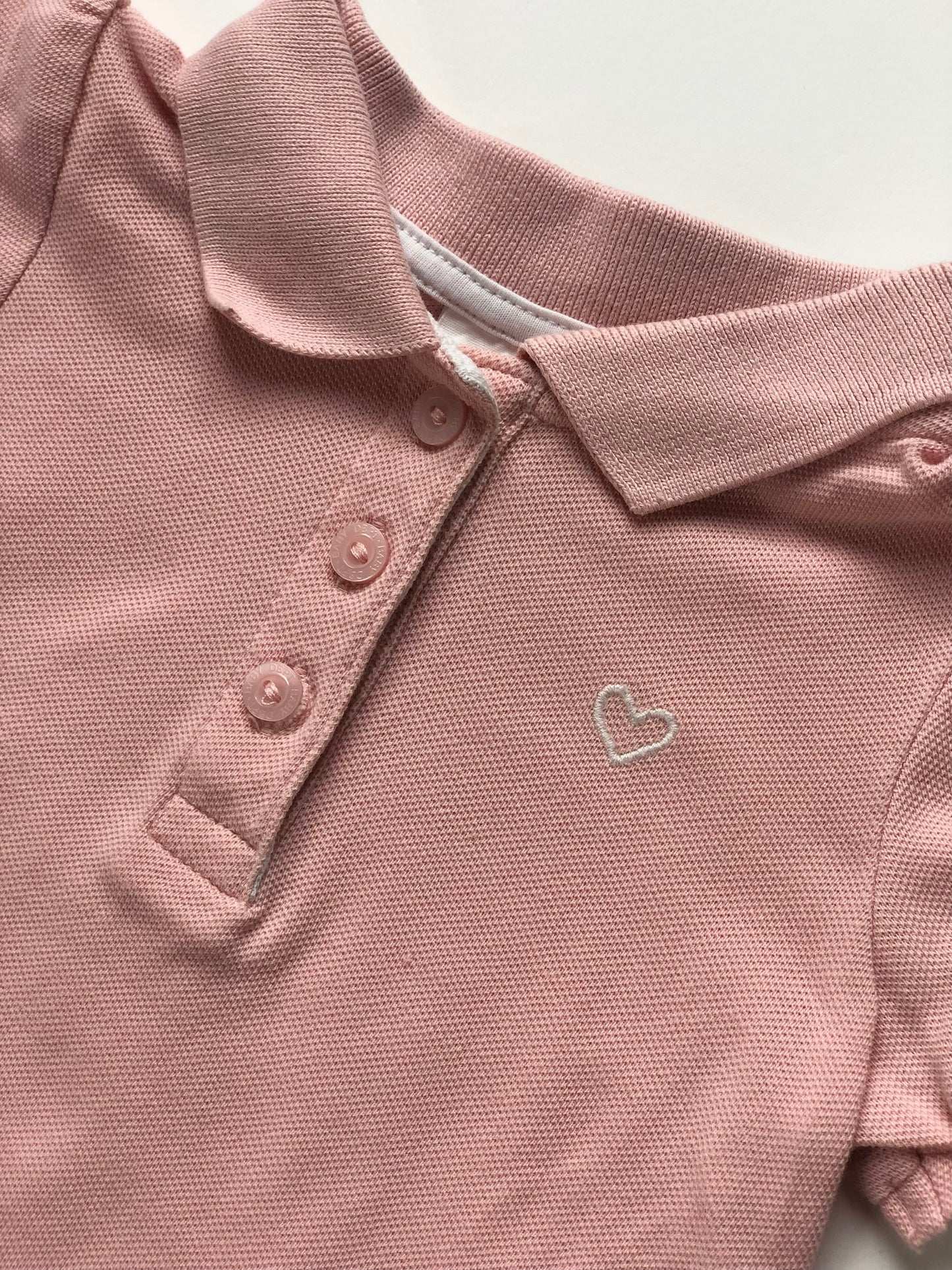 Polo manches courtes rose H&M 9 mois