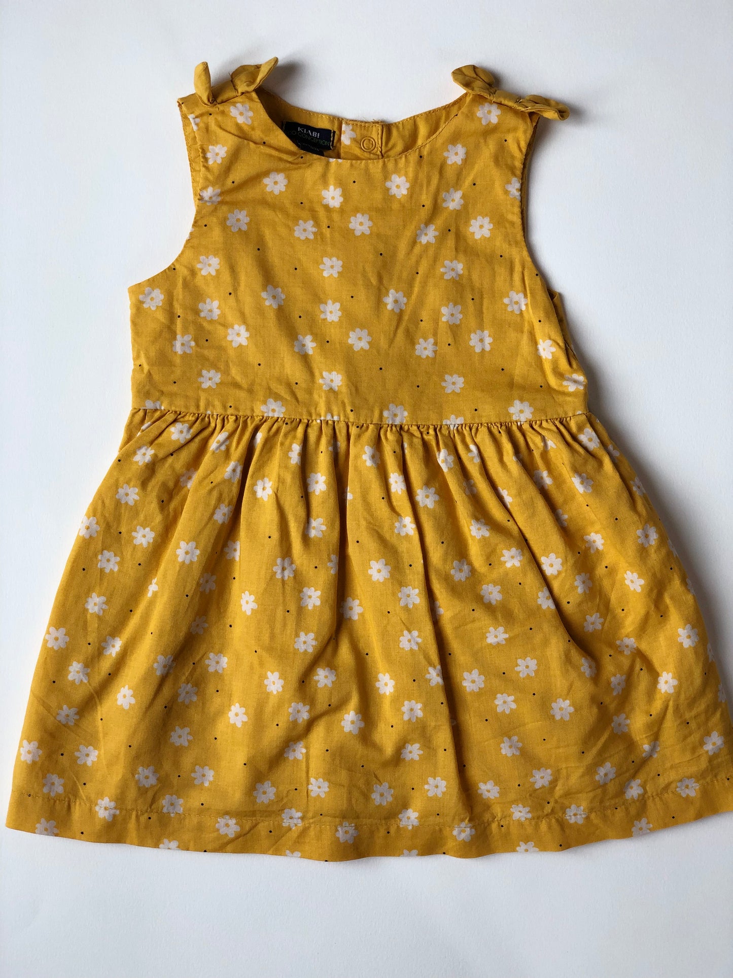 Robe jaune à fleurs Kiabi 12 mois