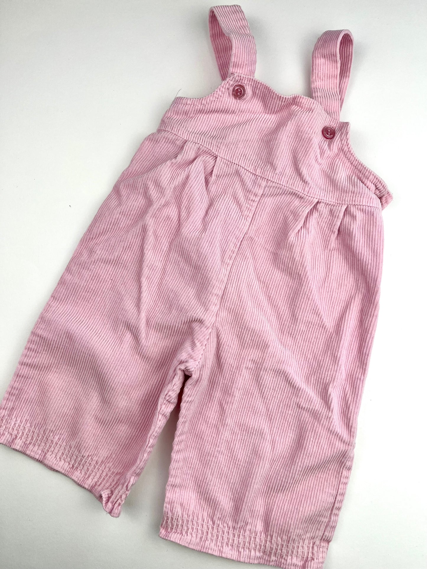 Salopette en velours rose vintage 3 mois