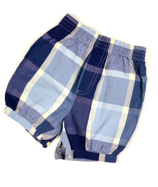 Bloomer à carreaux bleu Natalys vintage 6 mois