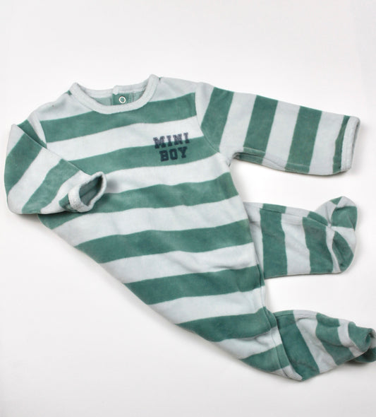 Pyjama en velours vert Kiabi 9 mois